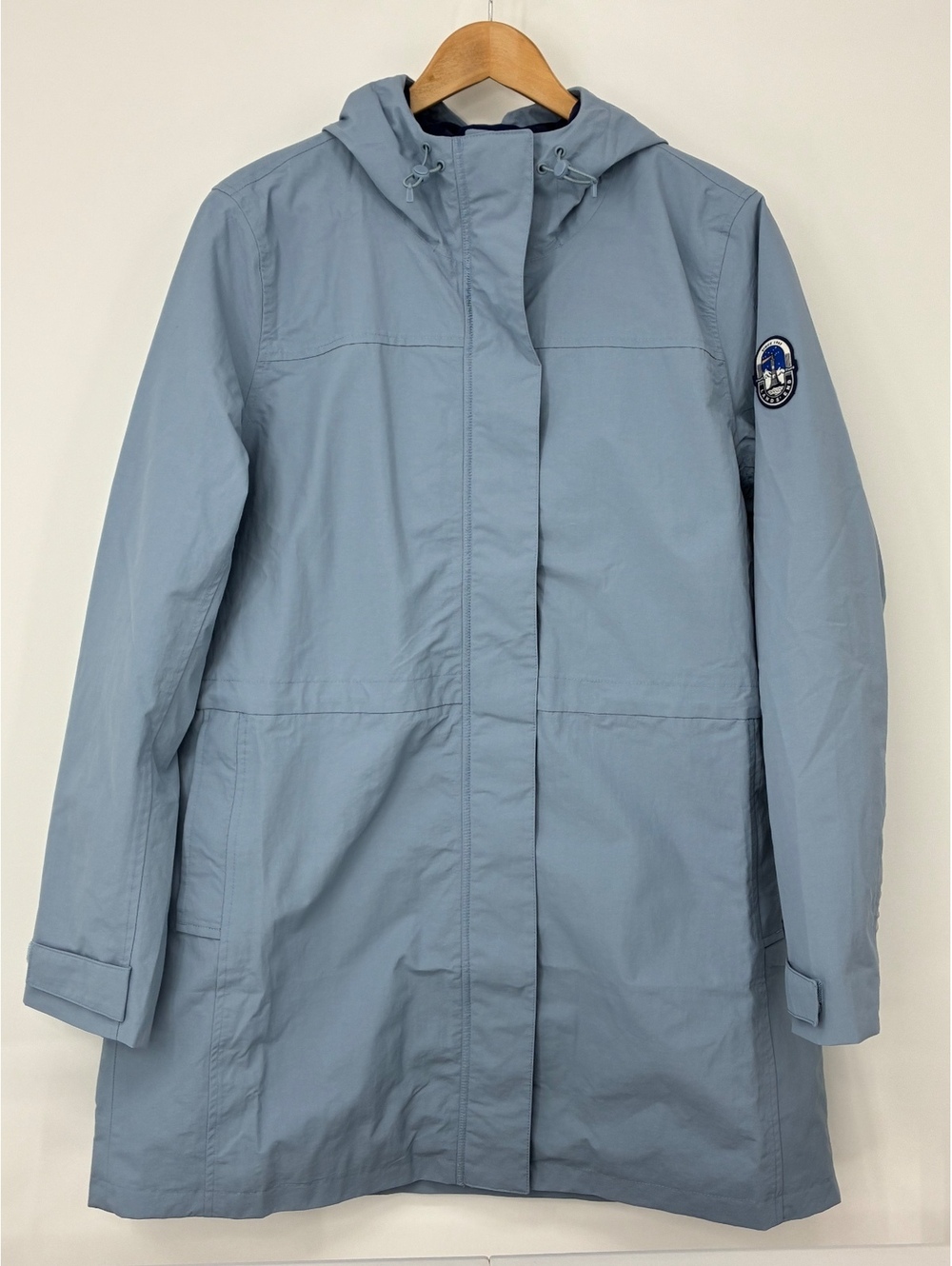 Lands' End Squall Women's XL/T Light Blue Hooded Lined Coat